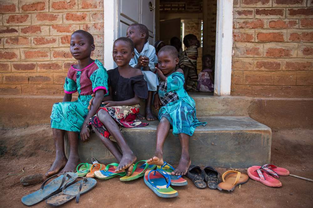 Job, his mother and nine siblings used to live cramped in their uncle&#39;s outdoor kitchen with goats and chickens.