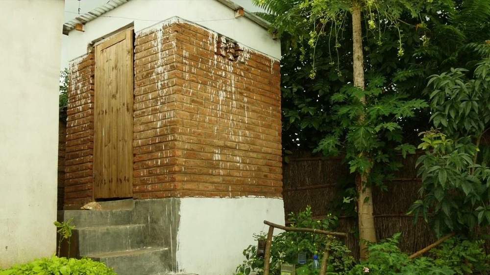 The new Ecosan toilet built for Diana and her family in Kauma Village.