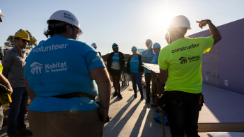 Volunteers on 2024 Carter Work Project build site