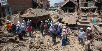 Volunteers rebuild after disaster, Nepal