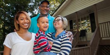 Habitat homeowner family