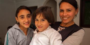 Homeowner family portrait Colombia