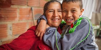 Luisa Salazar and son