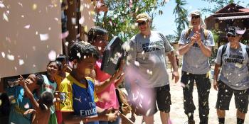 Volunteers, house dedication, Stiho