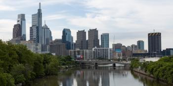 Philadelphia skyline.