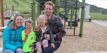 Duncan family at playground