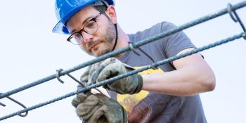 Habitat for Humanity volunteer