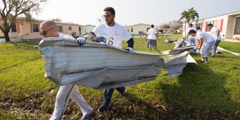 Hurricane Irma aftermath cleanup