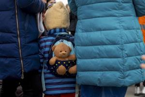 children fleeing war in Ukraine