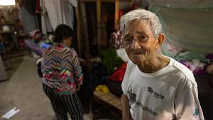 Sreang and his wife Vanna at home in Battambang, Cambodia