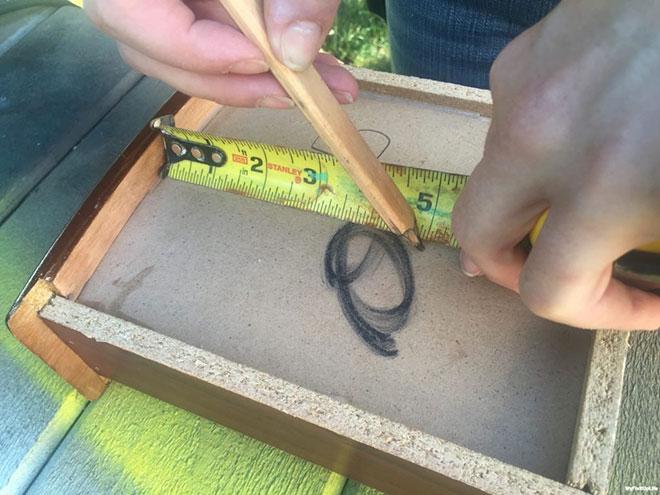 Measure drawers to shelf length