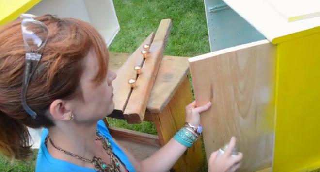 Step 3 Spray paint the dresser