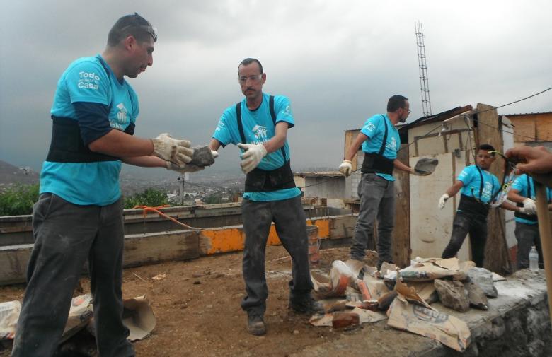 Allegion employees volunteer with Habitat