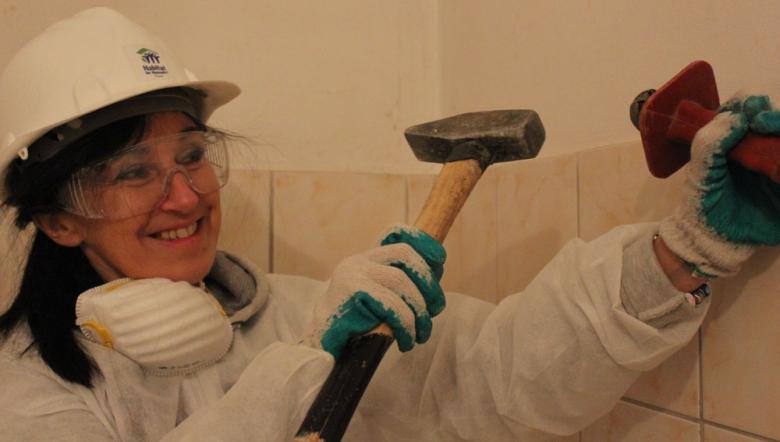 Liliana Kania, Dow employee and Habitat for Humanity volunteer