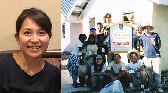 Mariko (left) feels that volunteers should have a first-hand experience of poverty and inadequate housing.