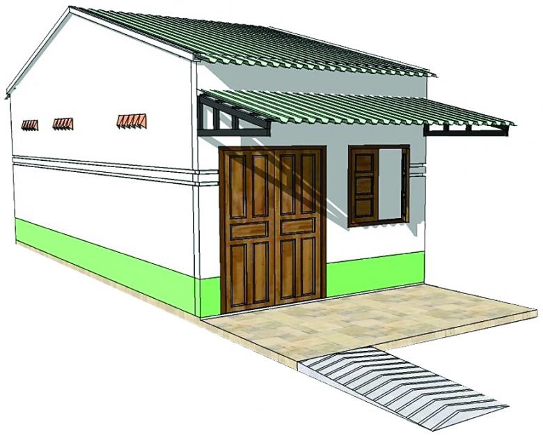 Rendering of Binh's new home.