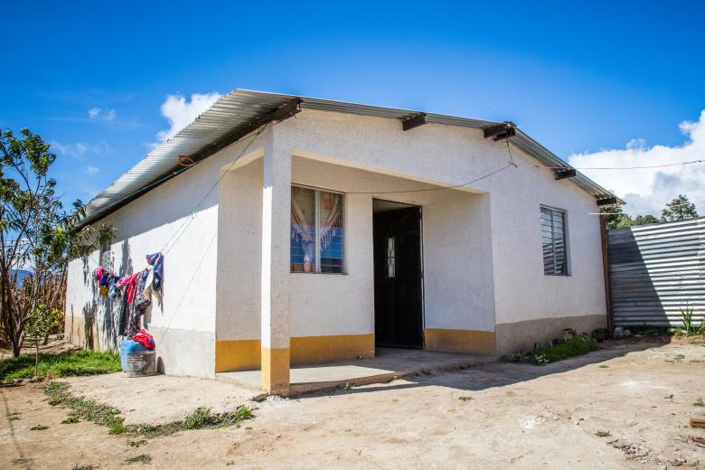 A white house in Guatemala. 