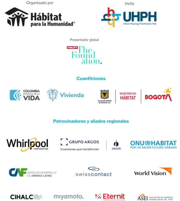 Patrocinadores 5° Foro de Vivienda y Hábitat, Latinoamérica y el Caribe