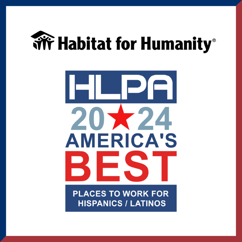 Logo badge that says "HLPA 2024 America's best places to work for Hispanics/Latinos"