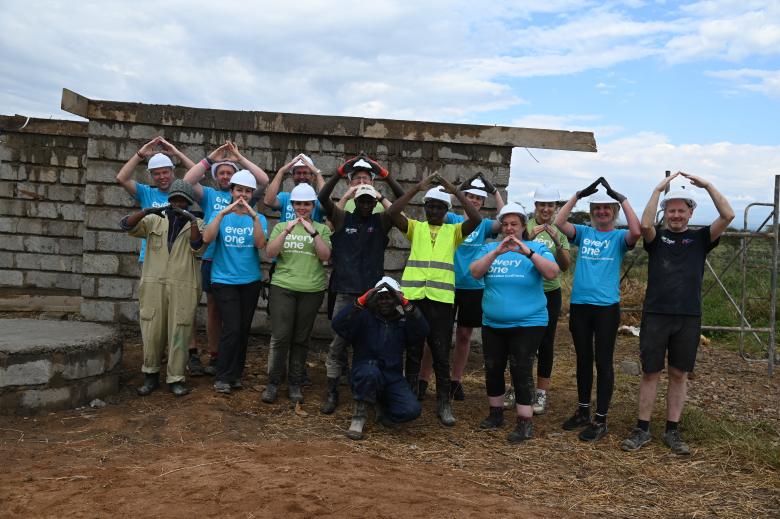 Group shot of the volunteers